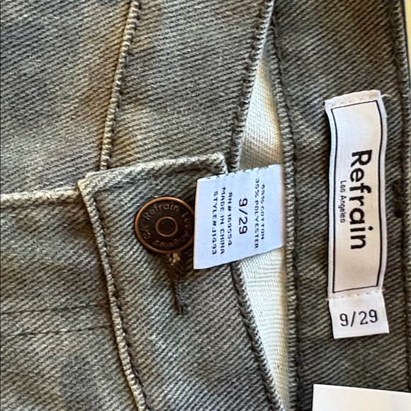 Refrain Camouflage Wide-Leg Jeans - Picture 9 of 9